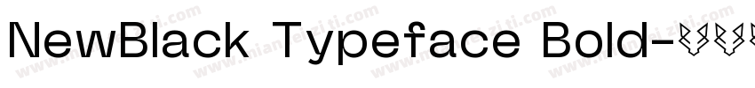 NewBlack Typeface Bold字体转换